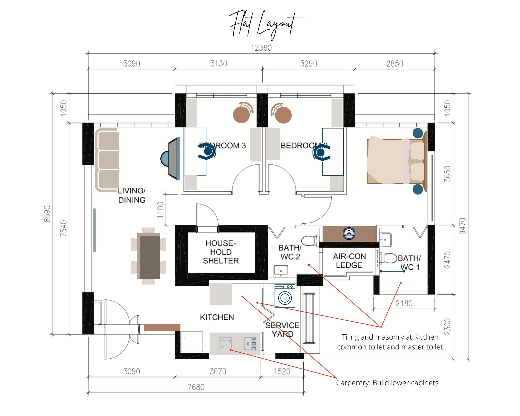Moving into HDB 2room Flexi Flat » Deenise Glitz