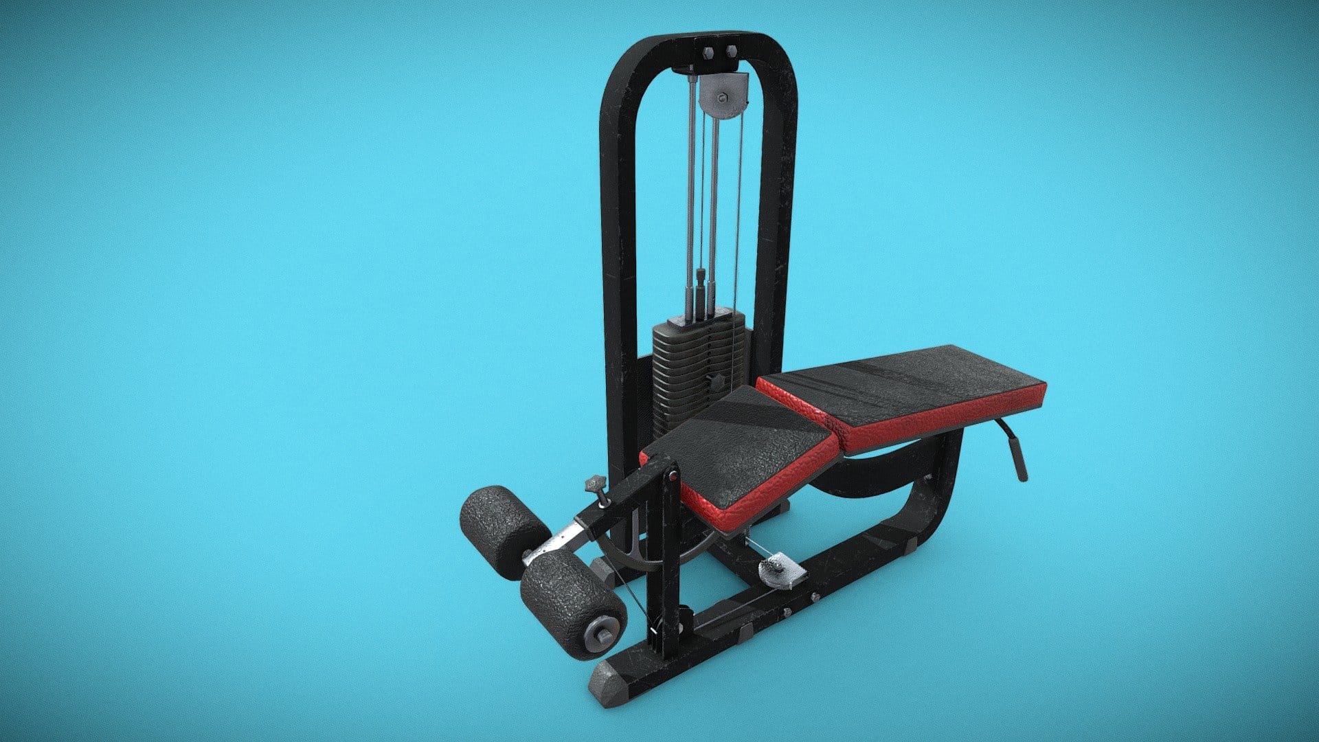 leg extension machine / PBR Optimized Model deep3dsea