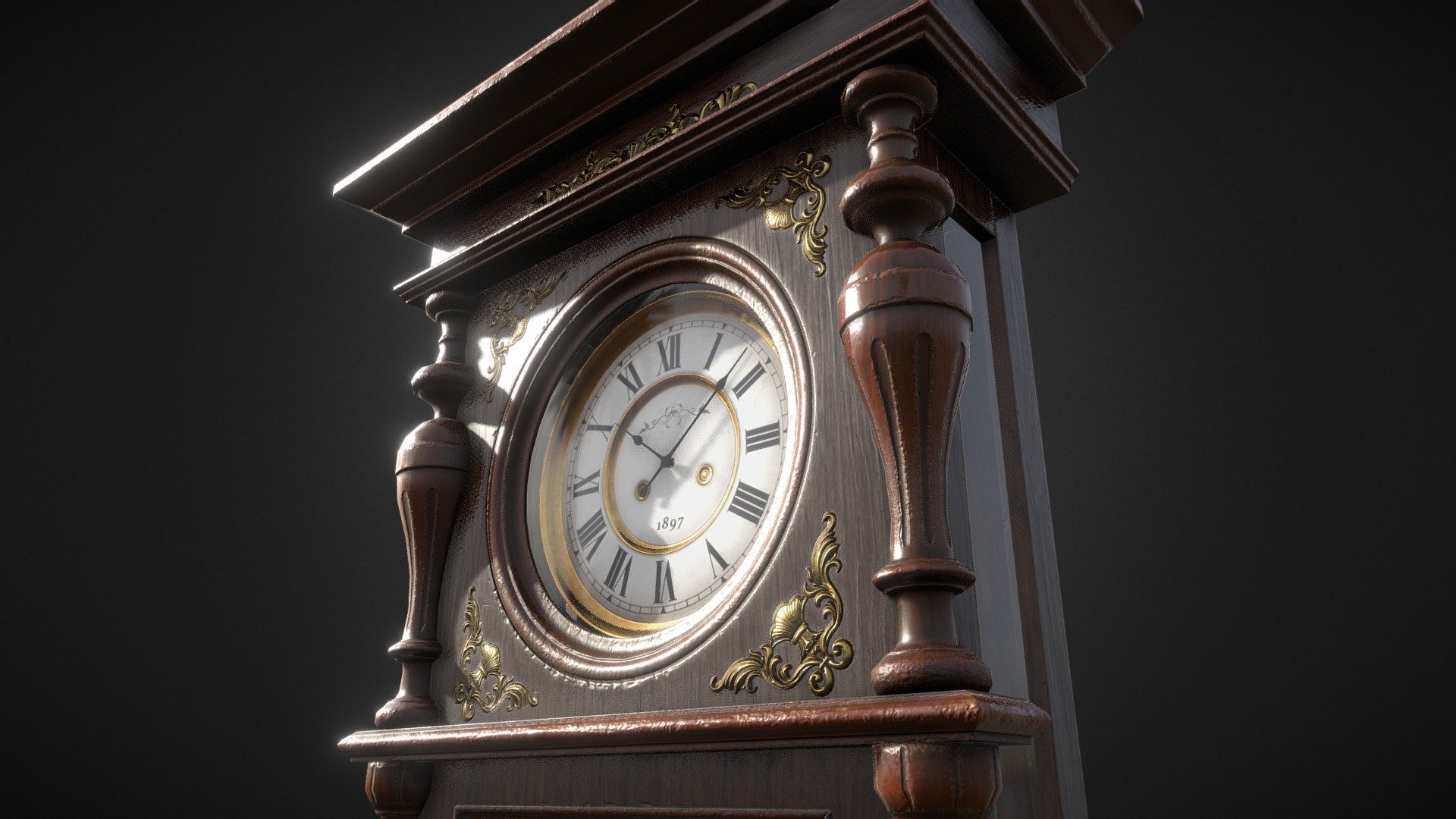 Antique Victorian Clock deep3dsea