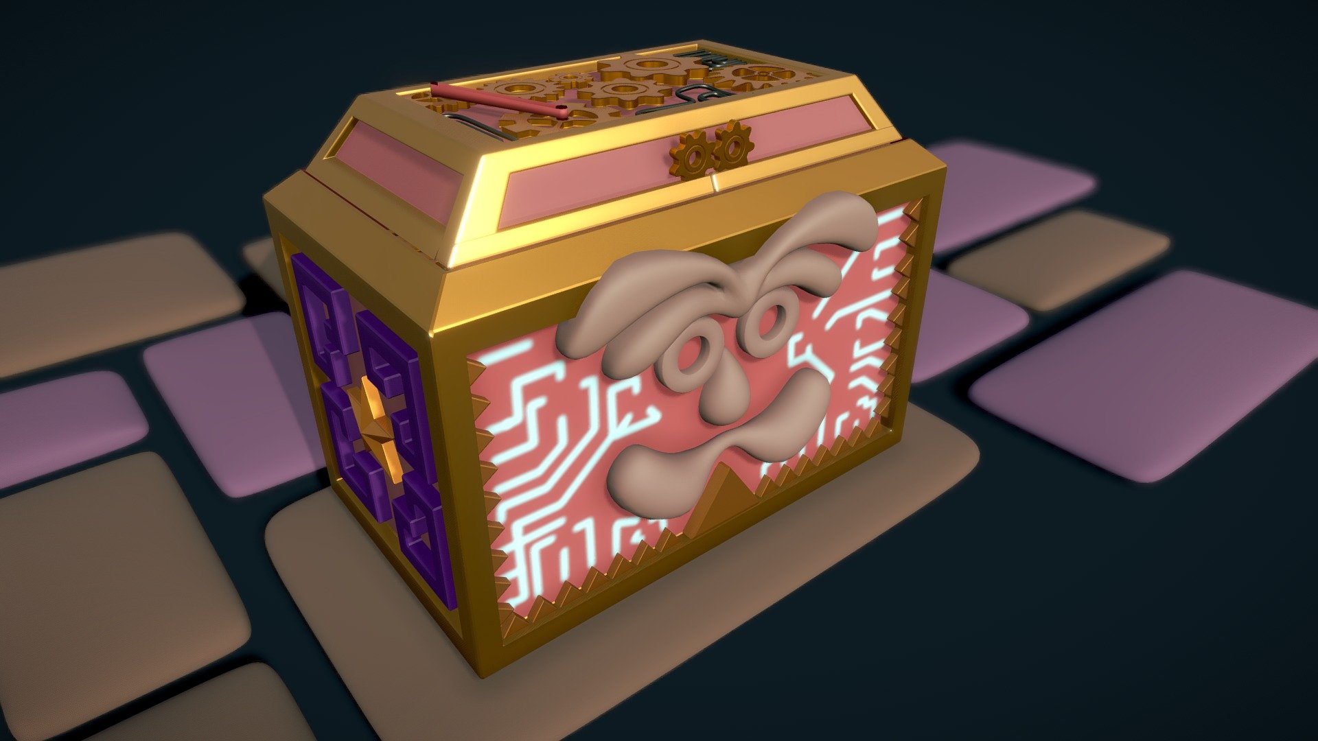 Maya Treasure Chest deep3dsea
