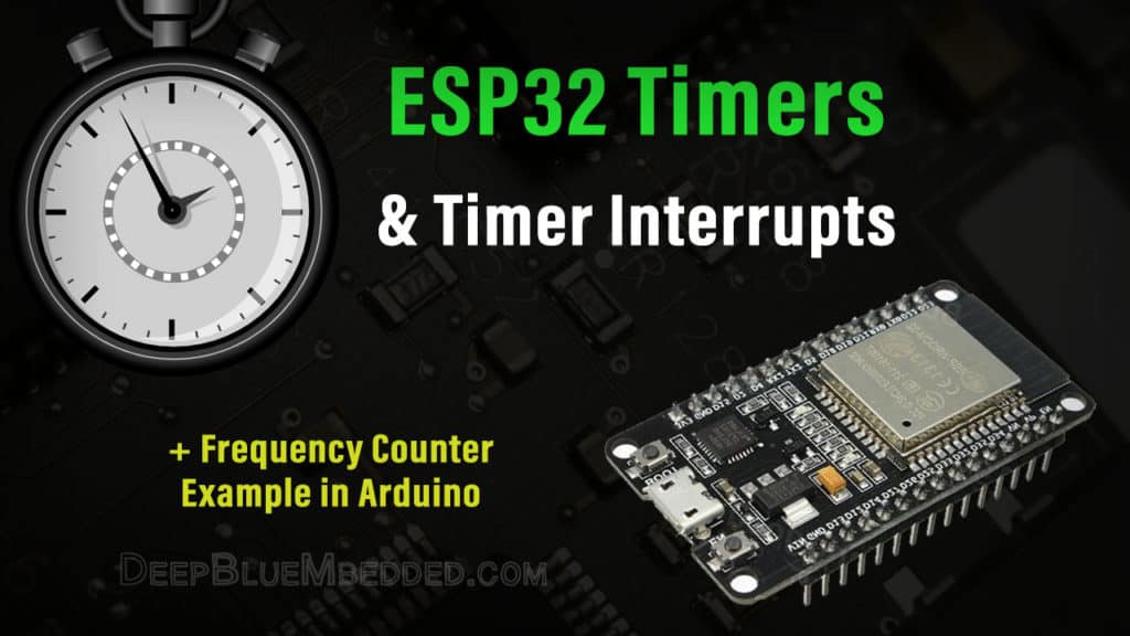 ESP32 Timers & Timer Interrupt Tutorial (Arduino IDE) DeepBlue