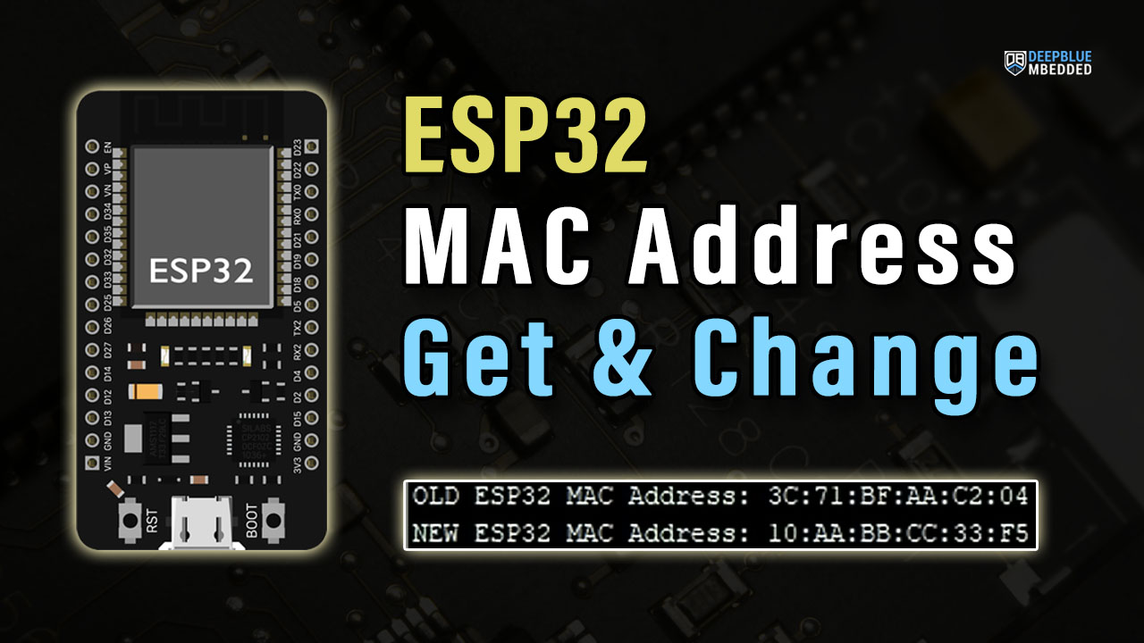 ESP32 MAC Address (Get & Change) in Arduino IDE