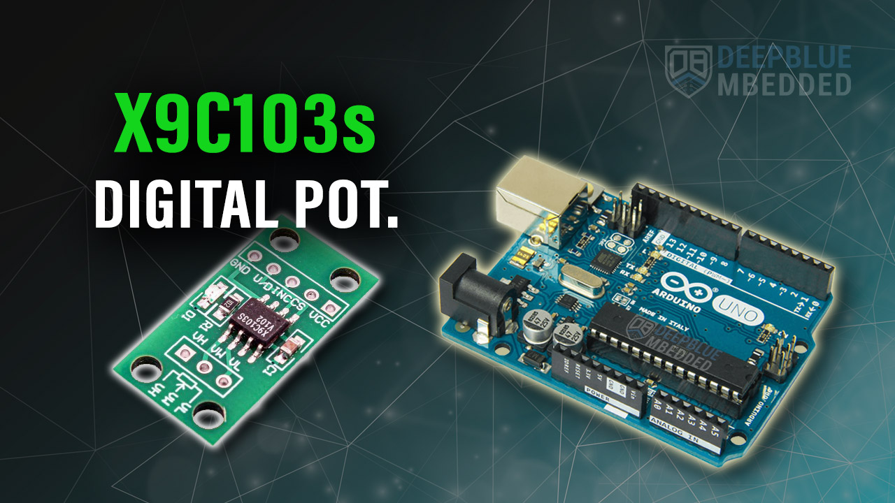 Arduino Digital Potentiometer X9C103S Interfacing Examples