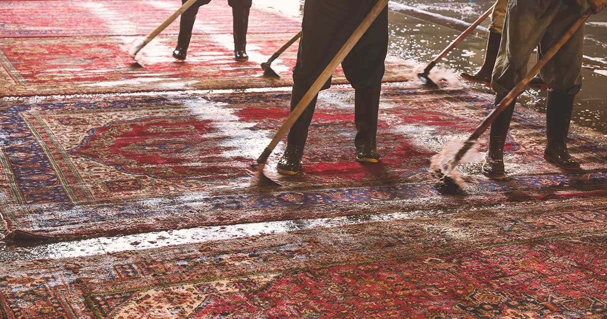 Oriental, Persian Rug Cleaning Service "Rug Bath" Deep Clean