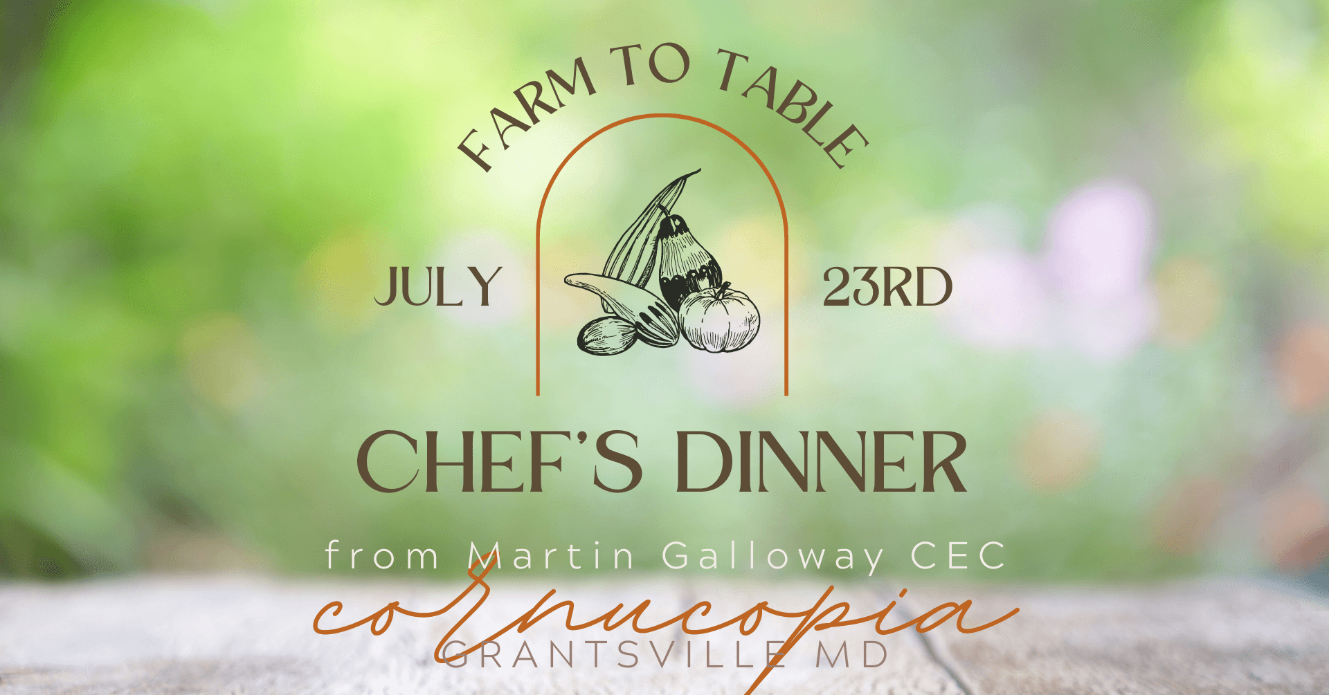 Farm to Table Chef's Dinner Deep Creek Times