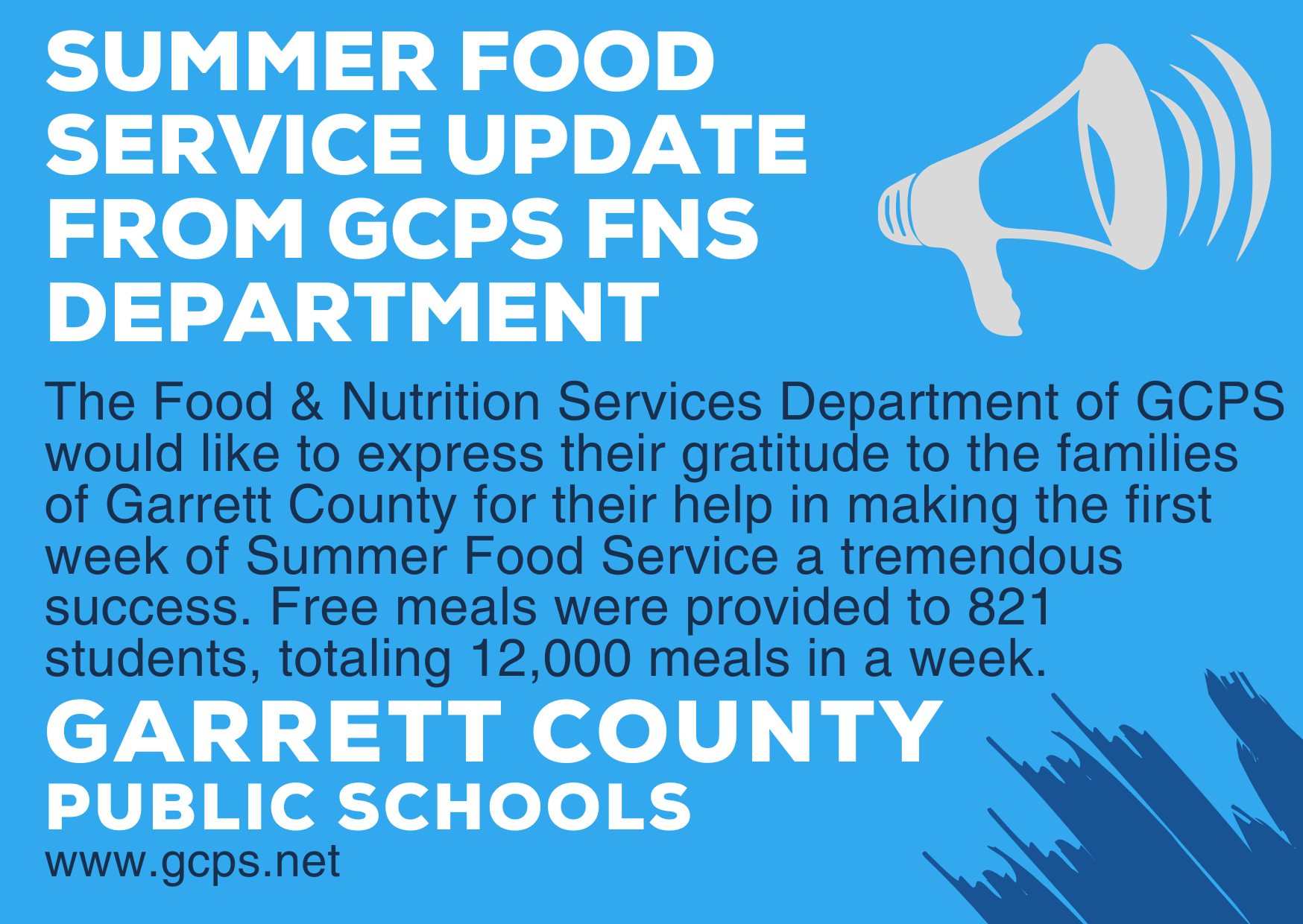 Summer Food Service Update from GCPS FNS Department Deep Creek Times