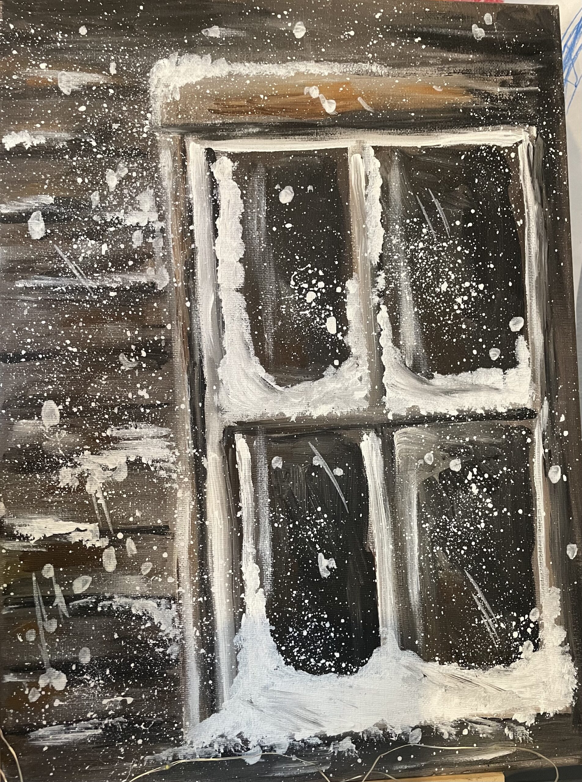 Sip n Paint Serene Winter Scene Deep Draft Brewing Bremerton, WA