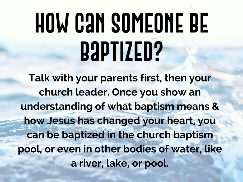 Talking with Kids About Baptism Deeper KidMin