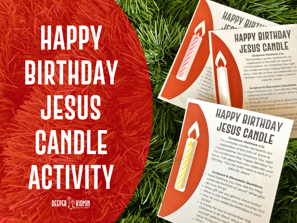 Happy Birthday Jesus Candle Activity Deeper KidMin