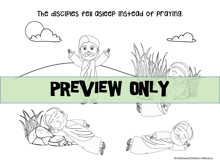 Jesus Prays on the Mount of Olives Printable Pack Deeper KidMin