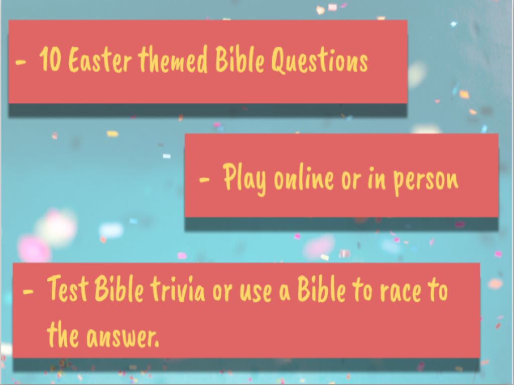 The Easter Bible Quiz PPT Game Deeper KidMin
