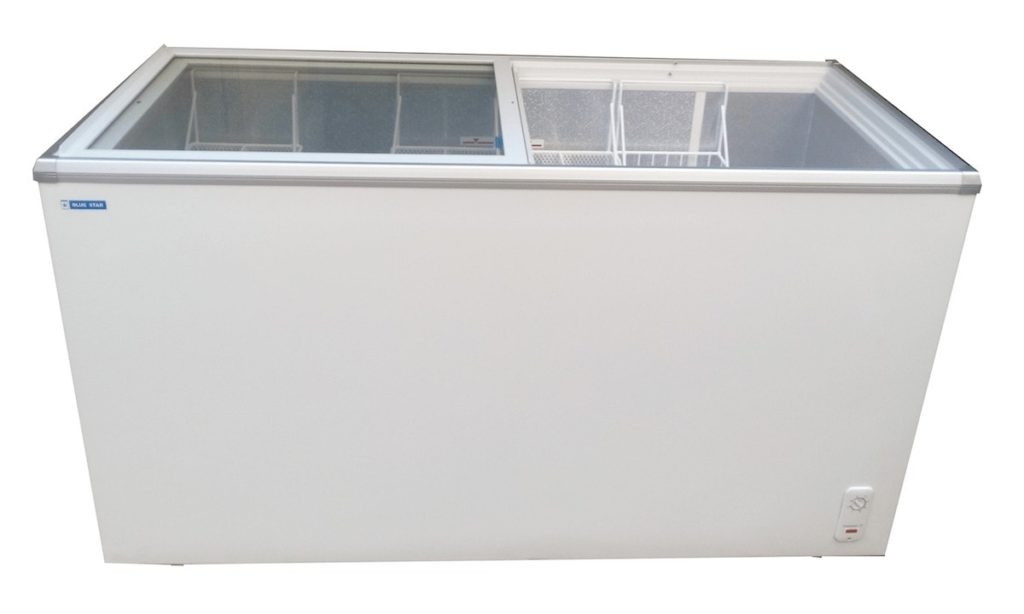 Blue Star GT 300 AG 300 liter Glass top Deep Freezer (300 Liters, White