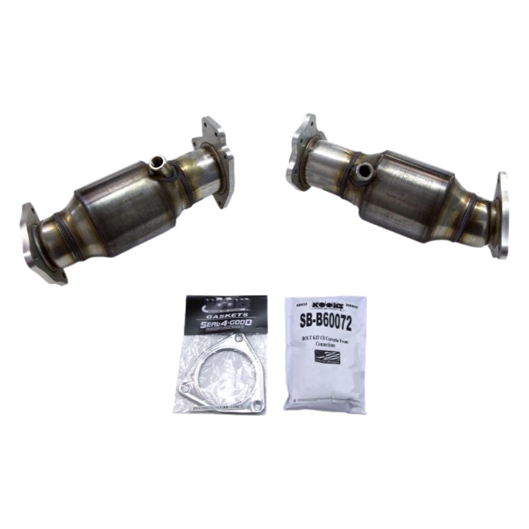 Kooks 3" Ultra Green Cats for Corvette C8 Deep Stage Tuning