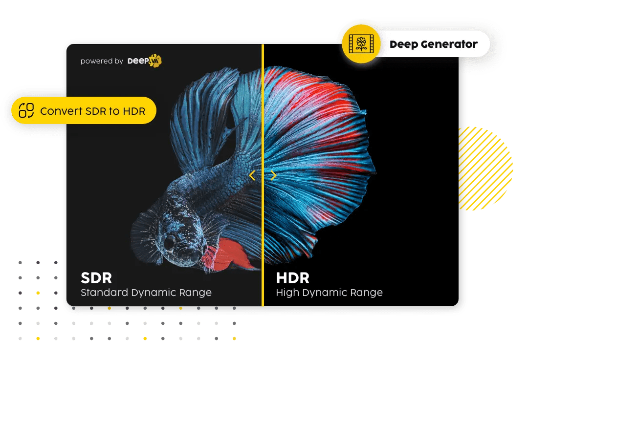 SDR to HDR conversion DeepVA