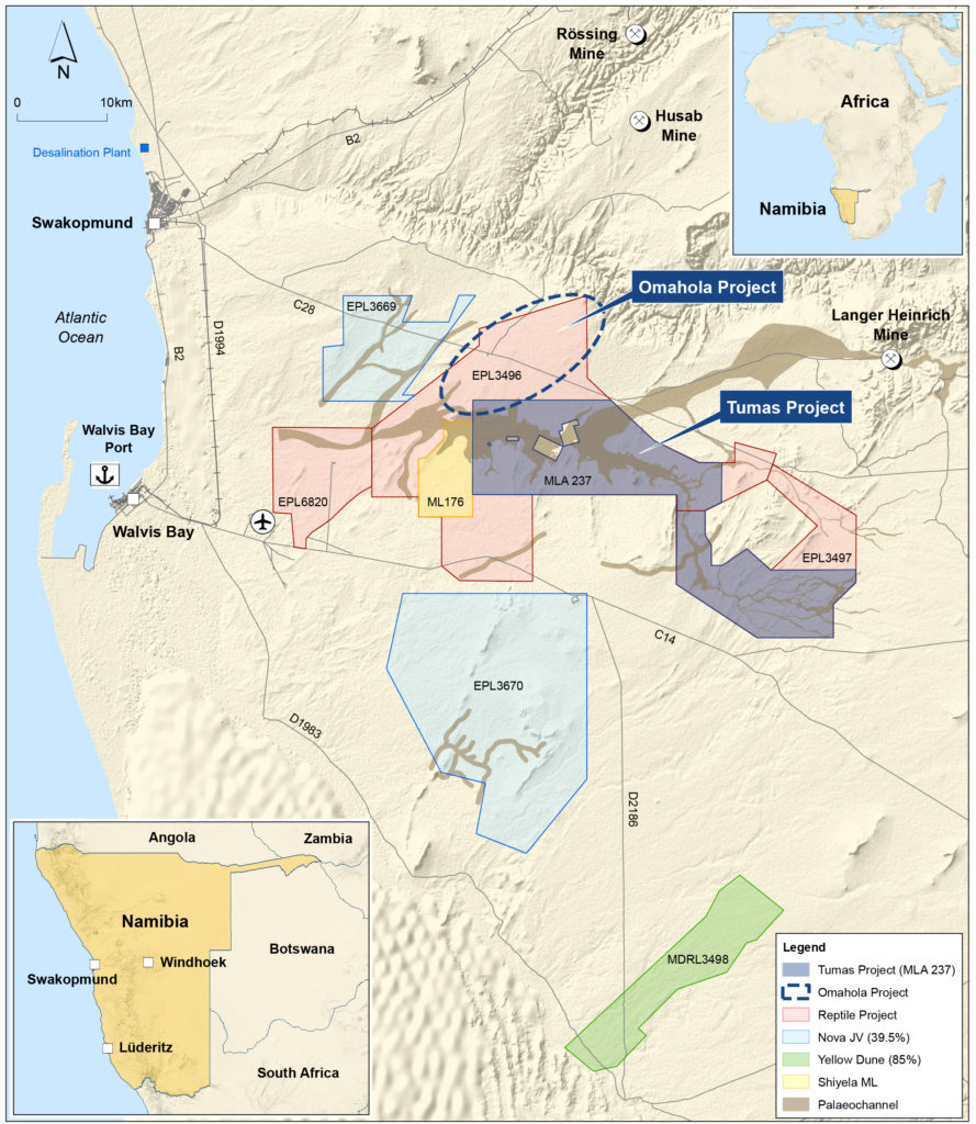 Namibian Project Portfolio Deep Yellow Limited