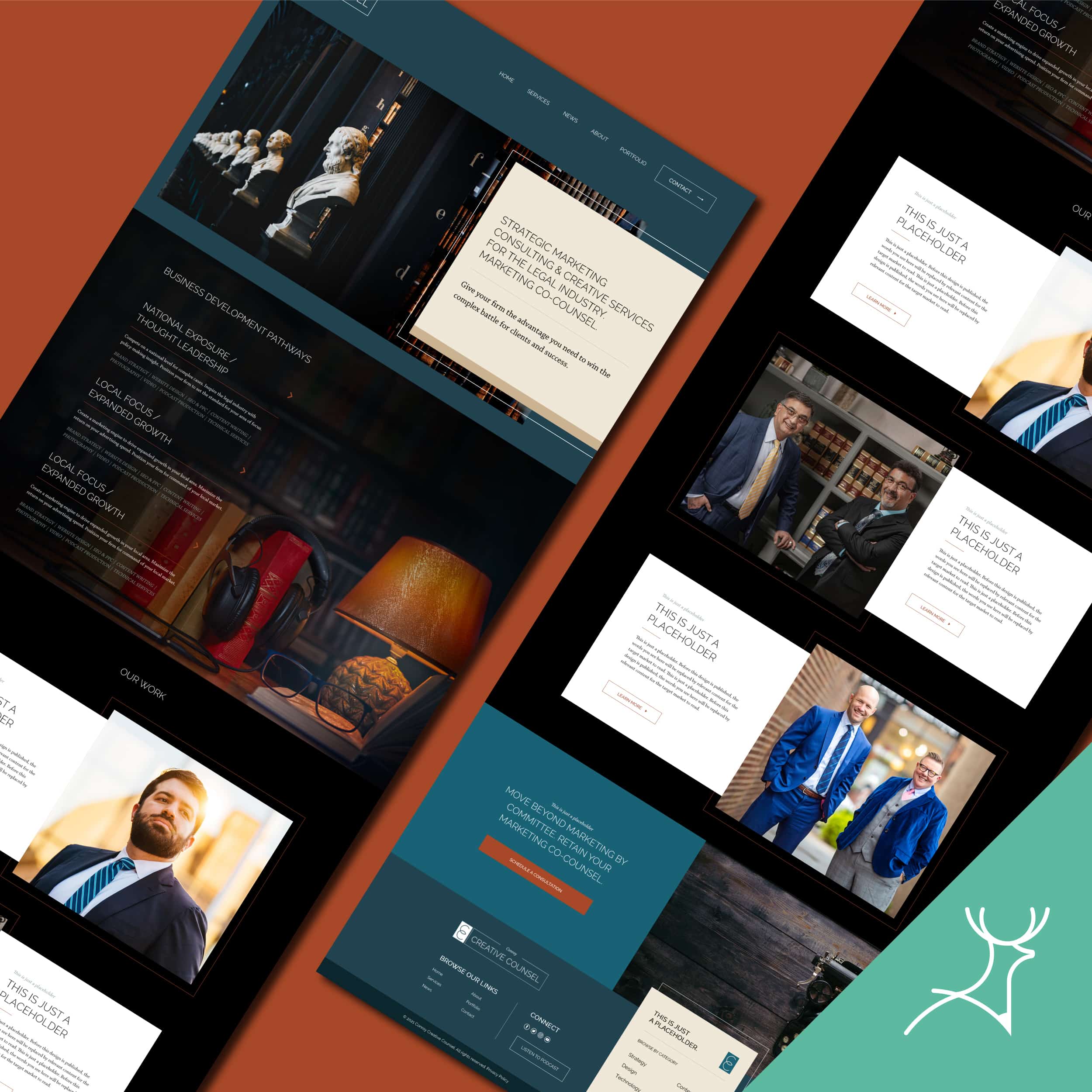 Black web design ideas made by Deer Designer web design ideas