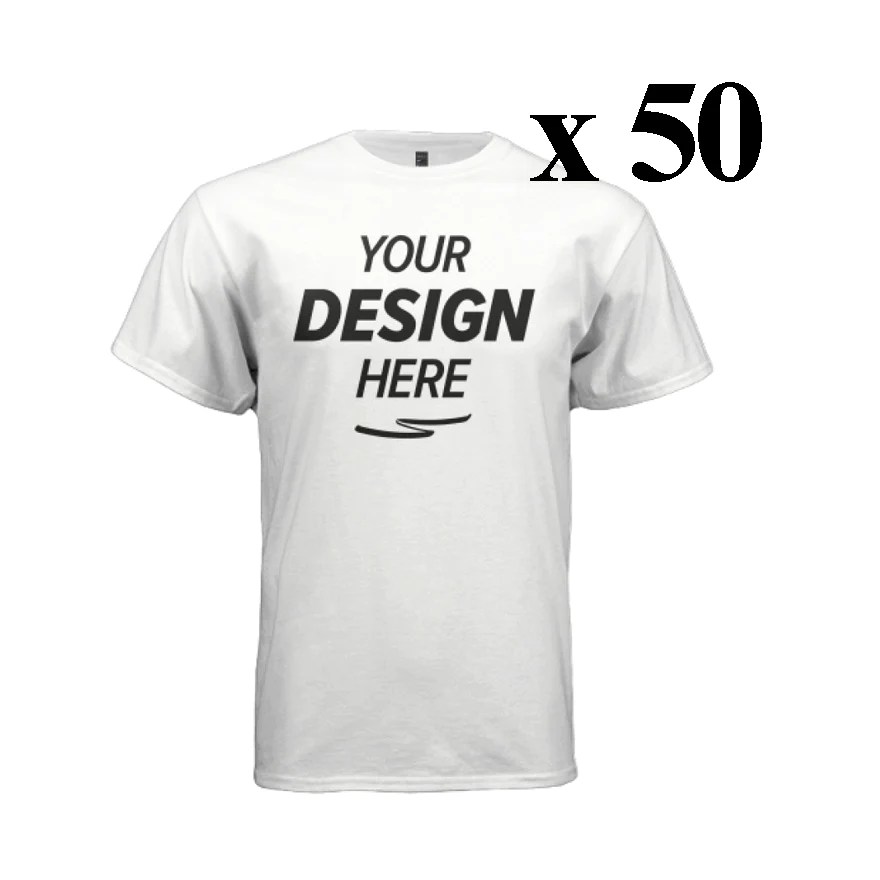 50 CUSTOM SCREEN PRINTED TEES 1 COLOR 275.00 Deerfield