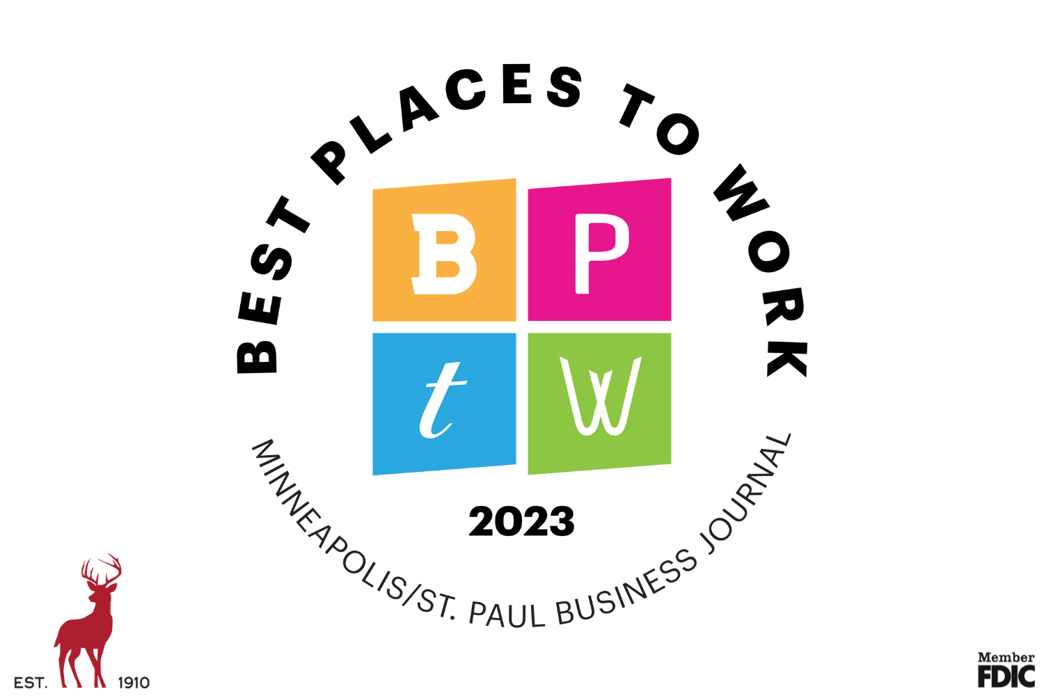 Best Places to work 2023 Deerwood BankDeerwood Bank