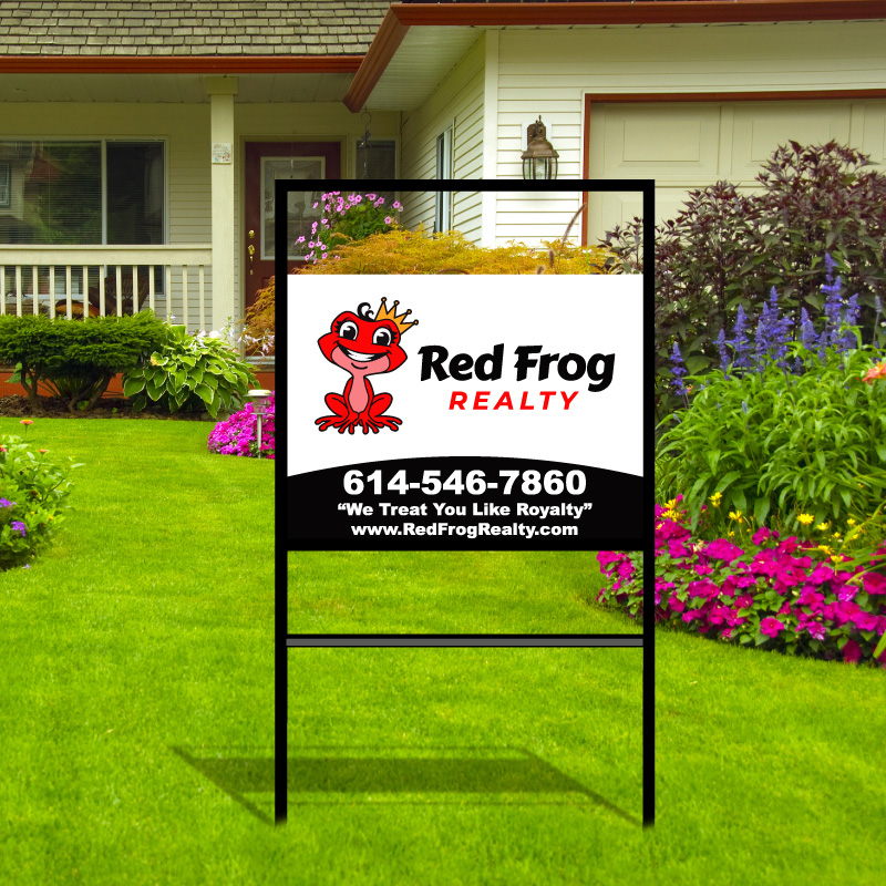 Custom Metal Frame Real Estate Yard Signs Dee Sign®
