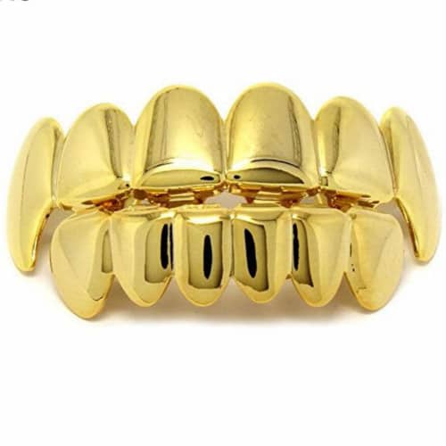 Fang Grillz A 14K Gold Vampire Set This Ain't No Twilight Sh!t