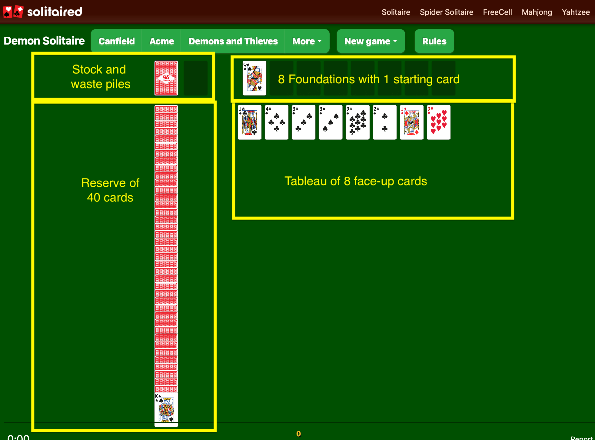 Demon Solitaire Play Online & 100 Free