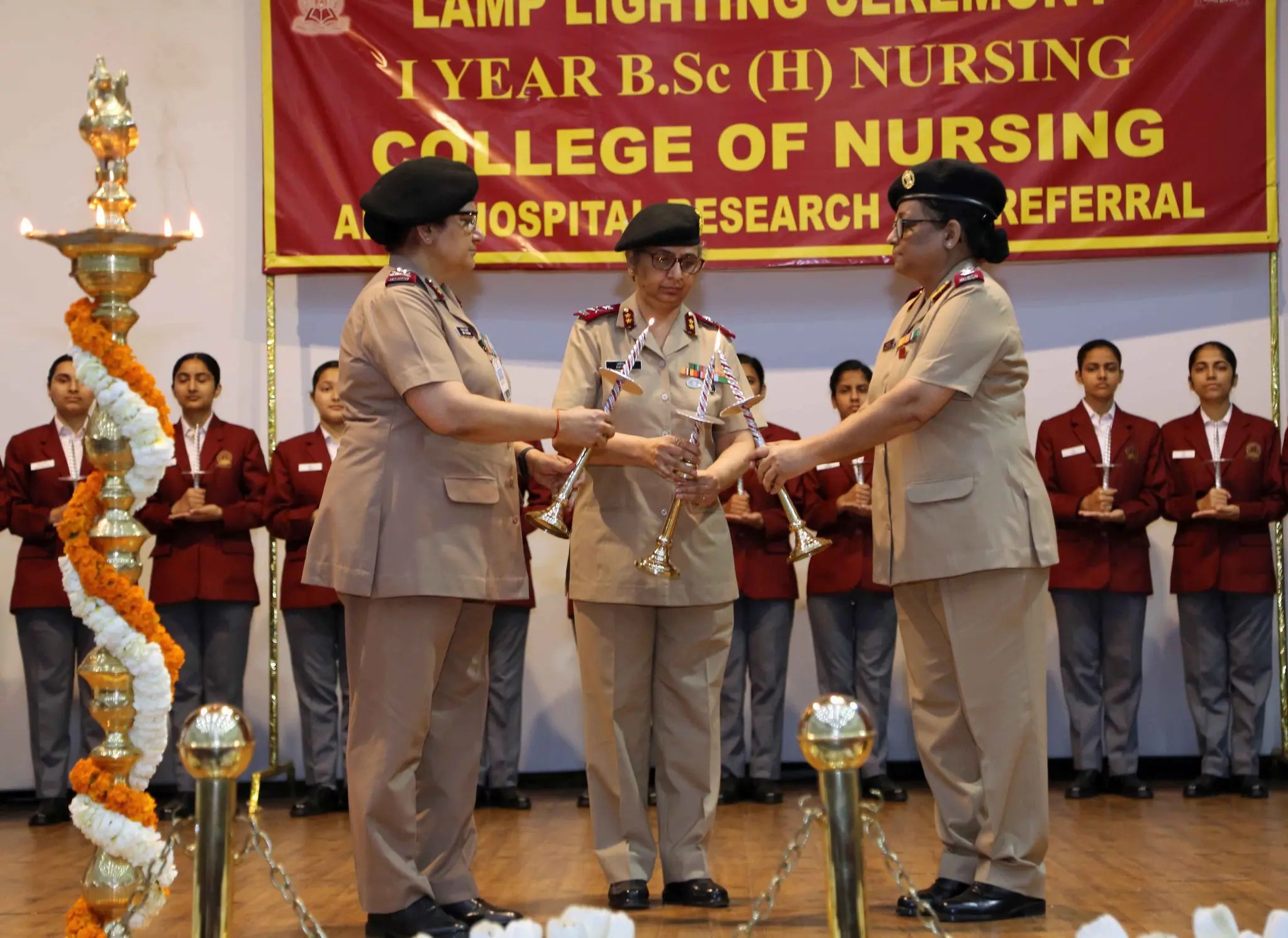 Lamp Lighting Ceremony of Military Nursing Service, College of Nursing