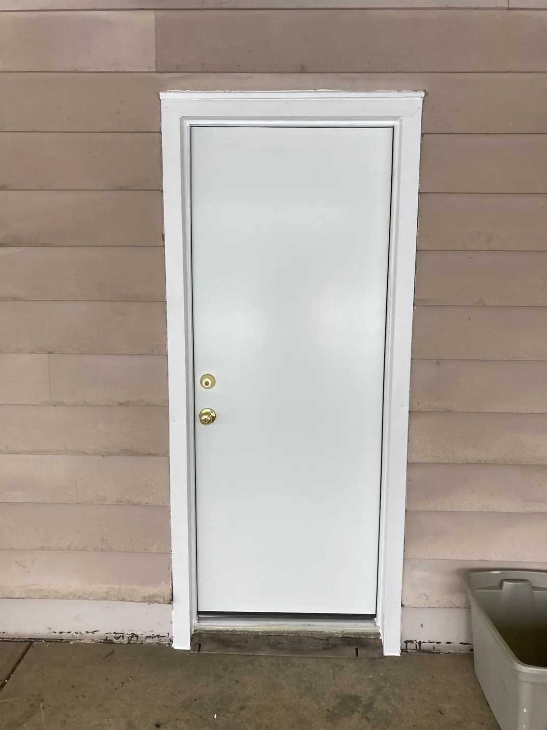 Back Steel Entry Door With Capping Defender Steel Door & Window Company