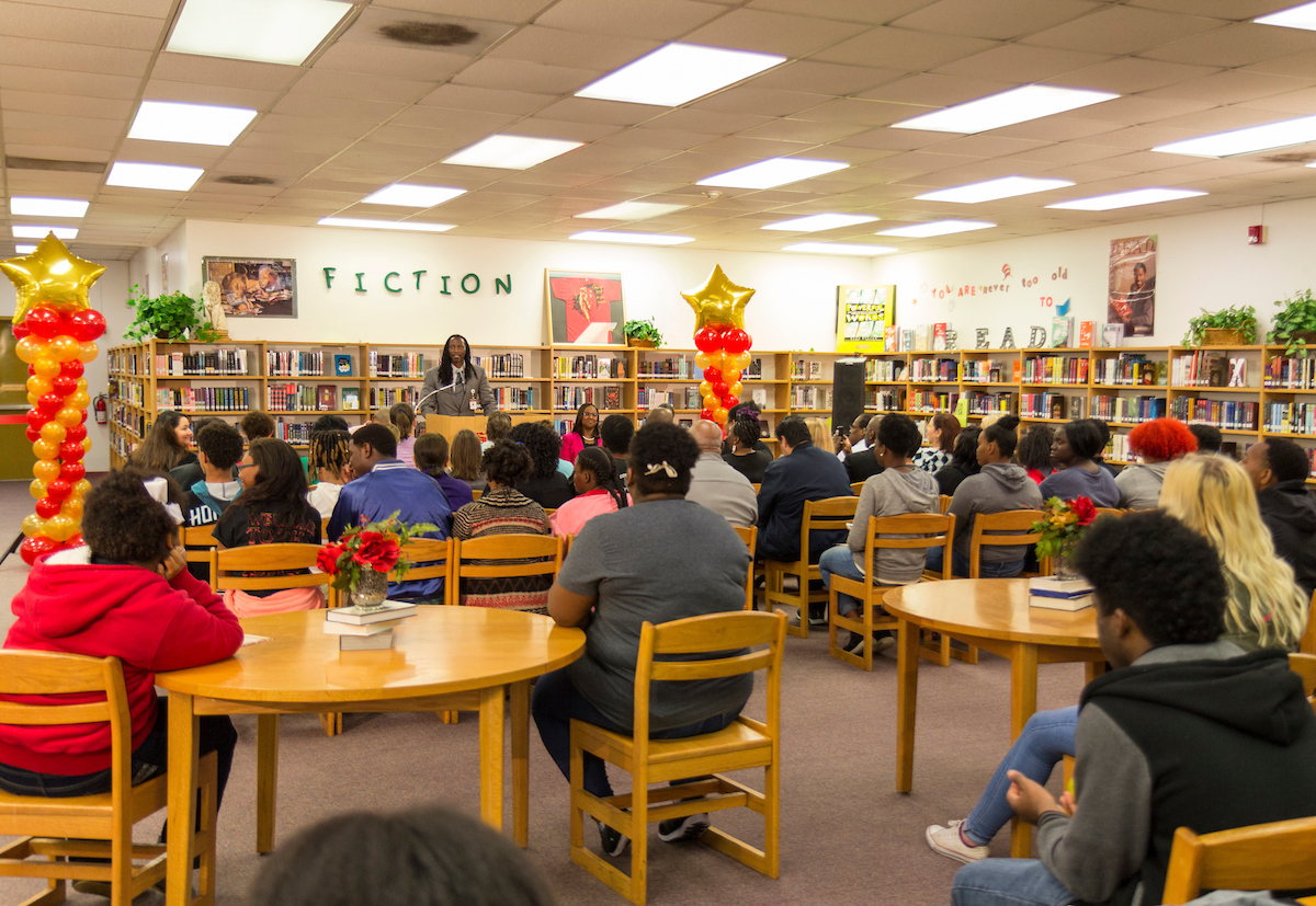 Houston school library shelves replenished