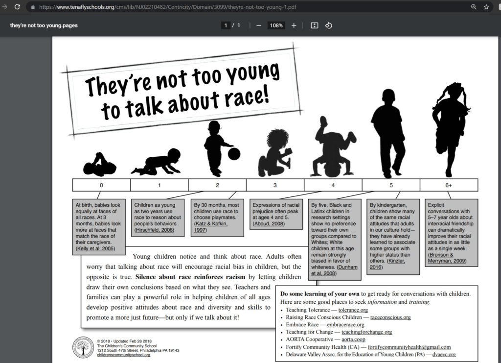 Tenafly Public Schools posts resources for parents to teach their