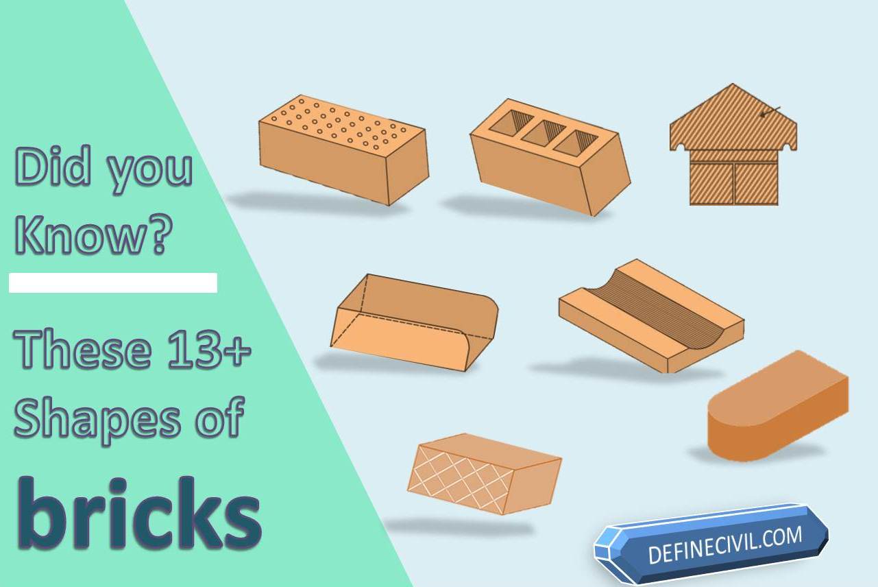 Different Shape Bricks (13 Shape Types I bet unknown to You) Definecivil