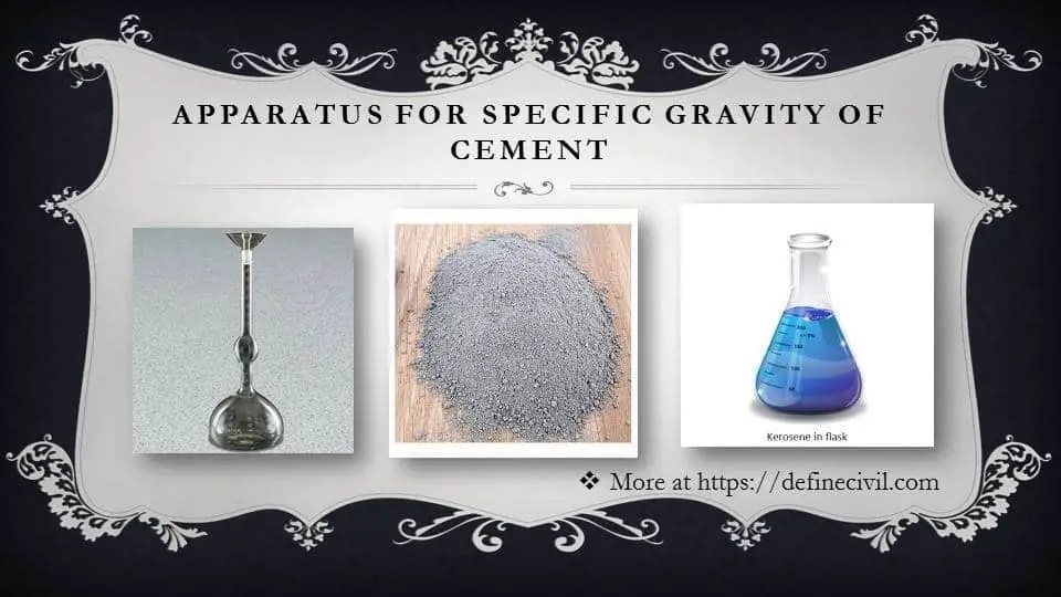 Specific Gravity of Cement Definition Test Procedure Definecivil