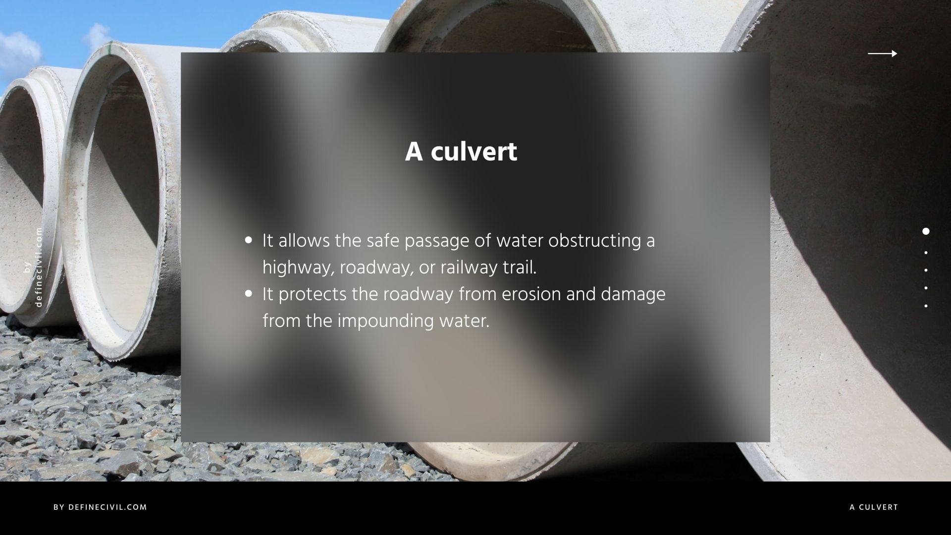 What is a culvert? Definition Types Materials Parts. Definecivil