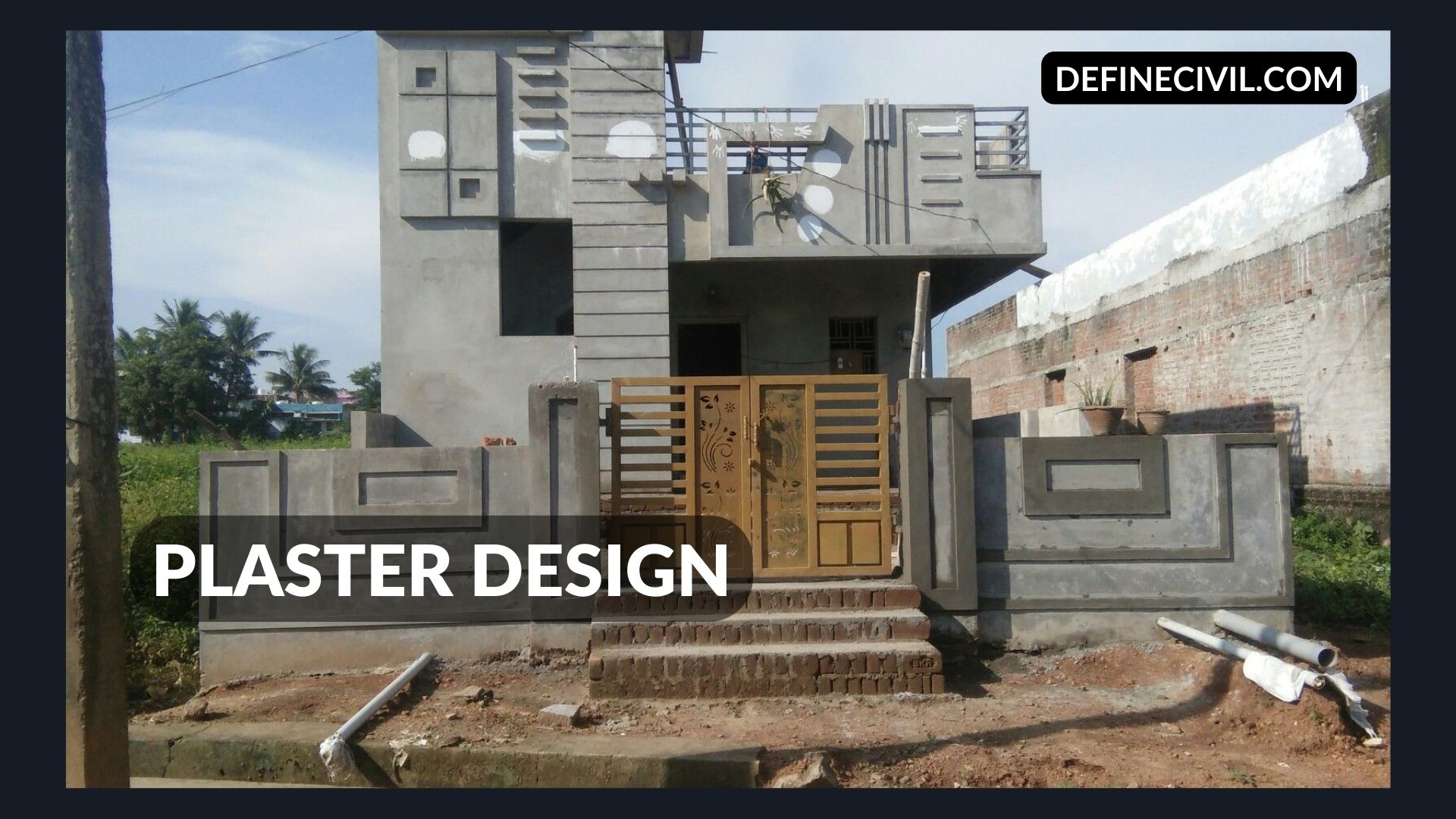 House front wall cement design Ideas that wows in 2022 Definecivil