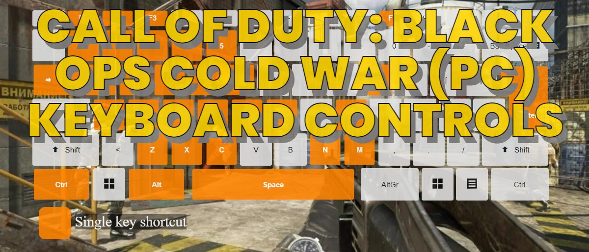 Call of Duty Black Ops Cold War (PC) keyboard controls ‒ DefKey