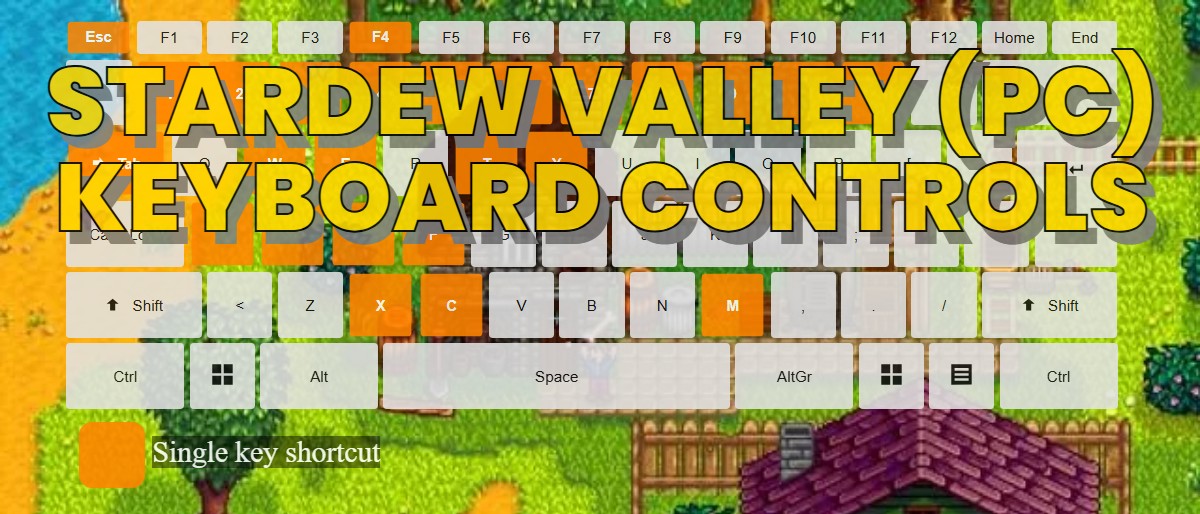Stardew Valley (PC) keyboard controls ‒ DefKey