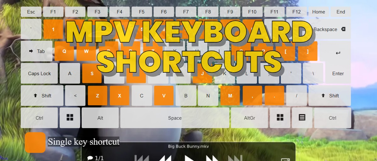 mpv keyboard shortcuts ‒ DefKey