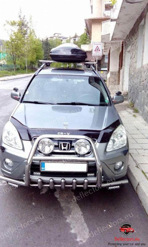 Hood bonnet deflector / bug shield for Honda CR-V II 2002-2006