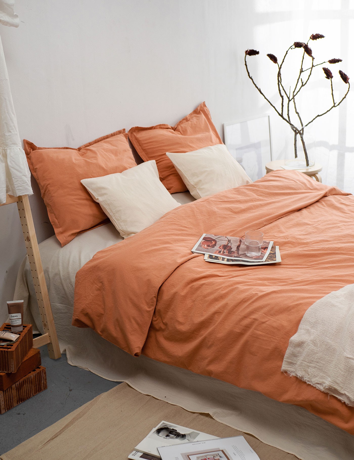 deFlorian bedding set pink , salmon , salmon pink
