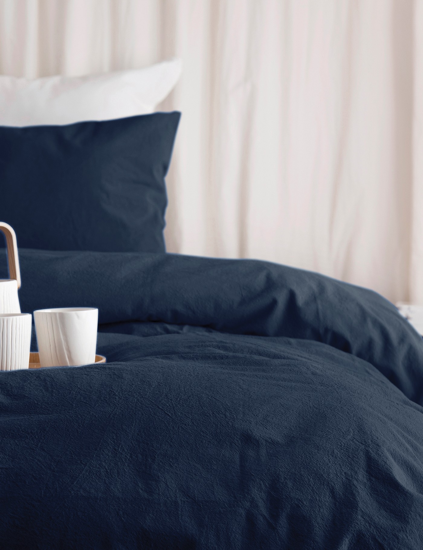 deFlorian bedding set midnight blue, intense ink blue, navy blue