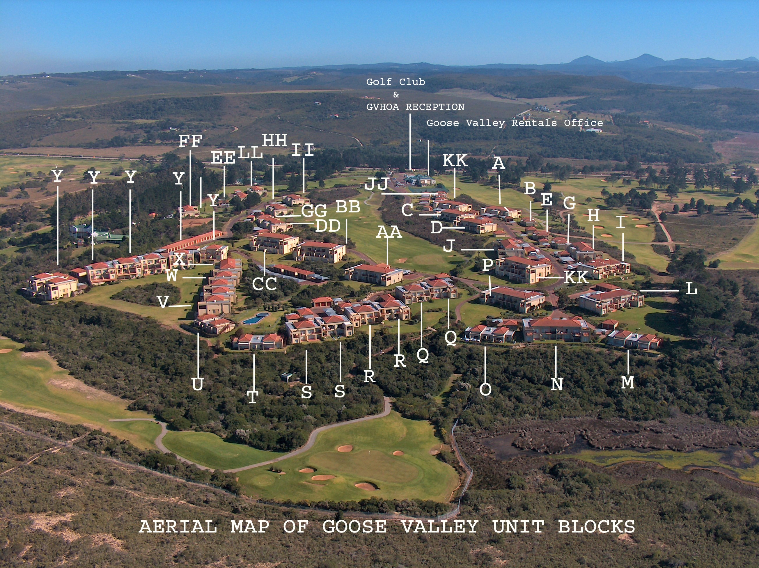 Aerial Map of Apartments Goose Valley Golf Estate