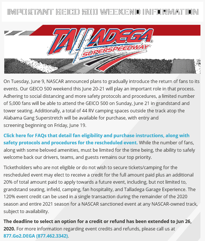 talladega spring 2020