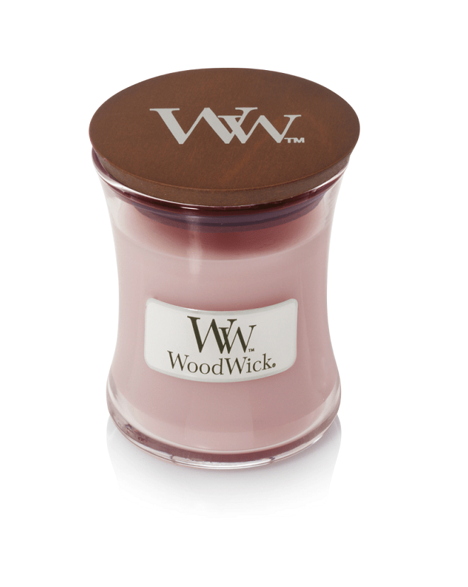 WoodWick Rosewood Mini Candle De Gouden Engel