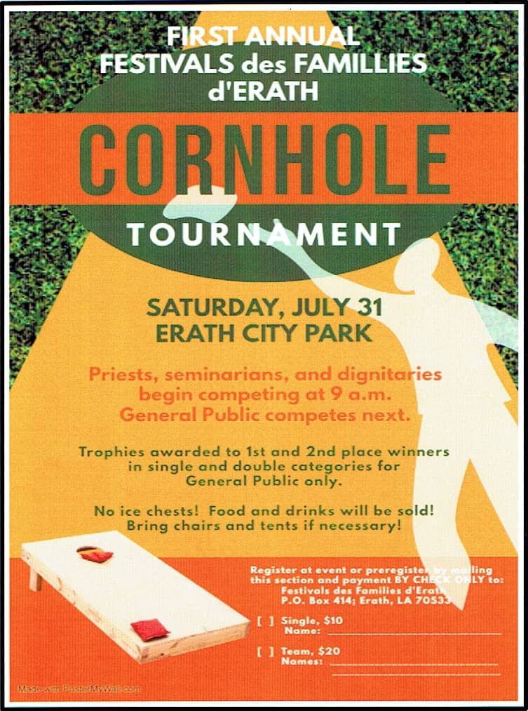 Festivals des Famillies d'Erath Cornhole Tournament Big 102.1 KYBGFM