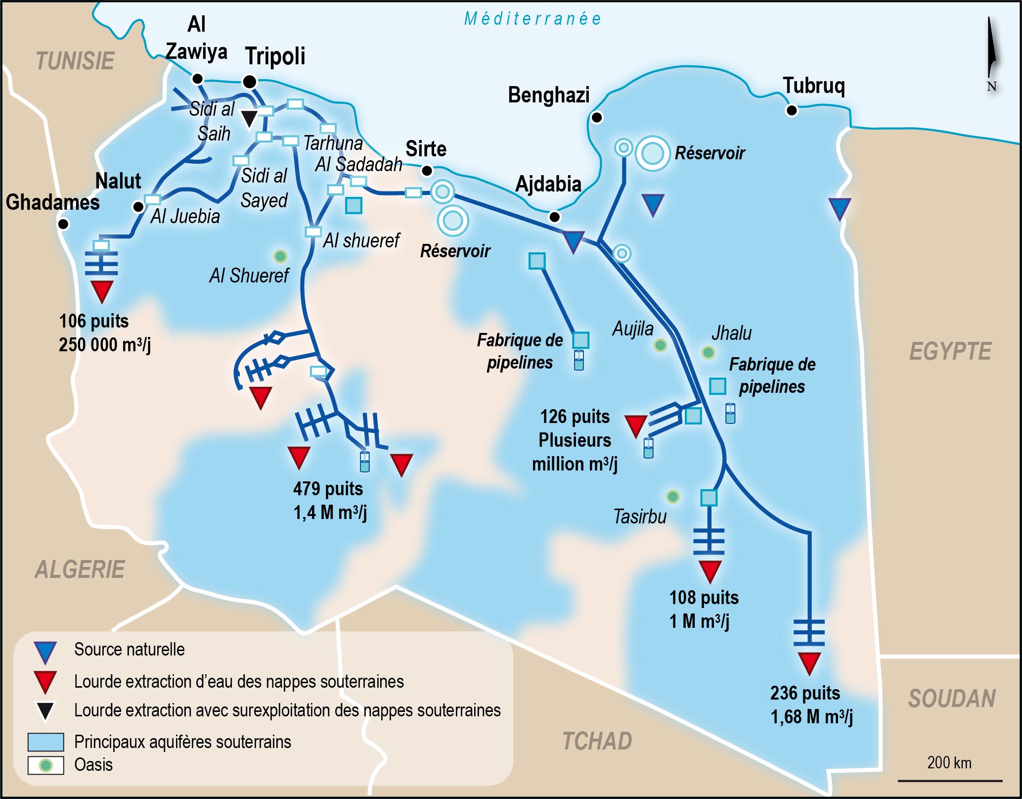 La Grande Rivière Artificielle de la Libye huitième merveille du