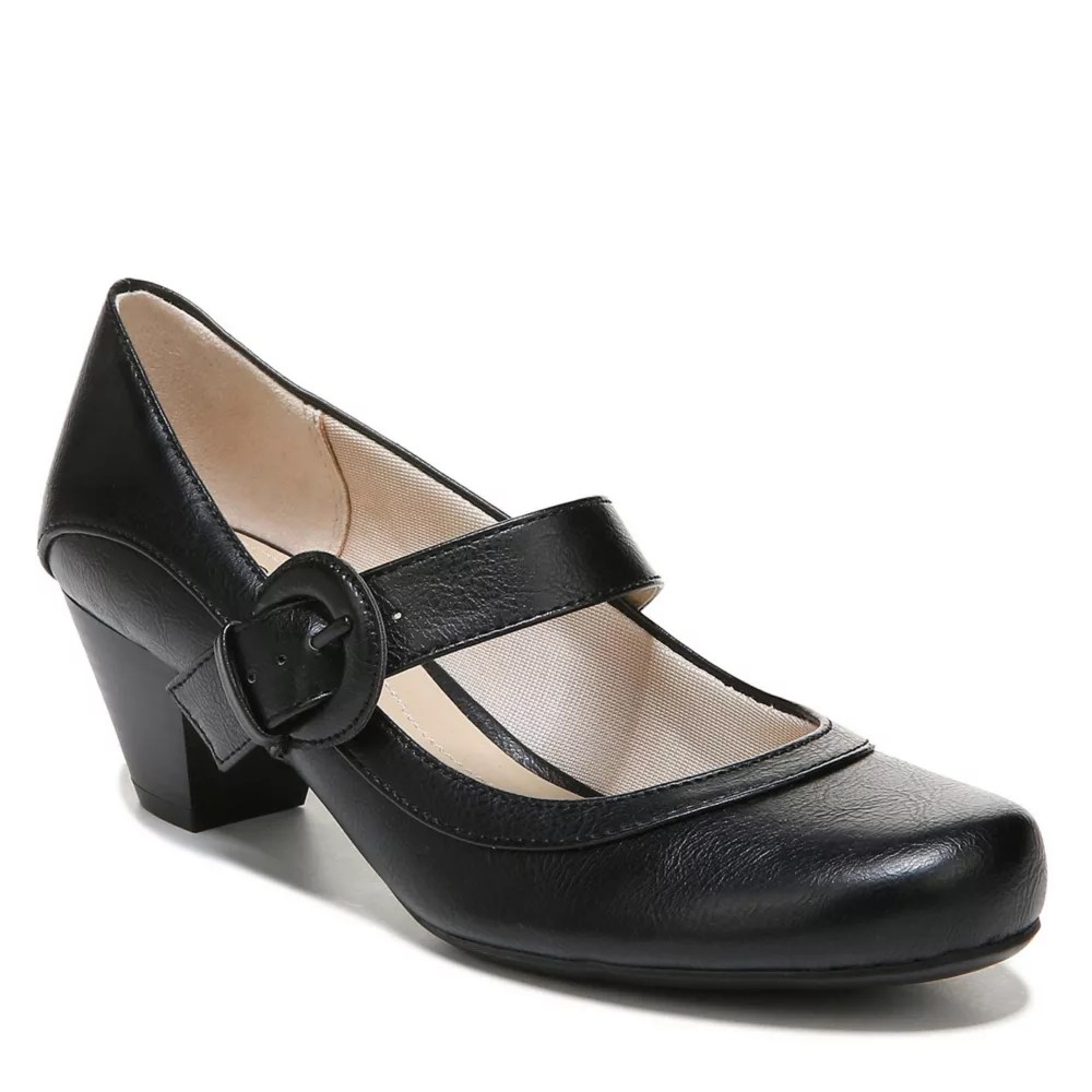 Black Lifestride Womens Rozz Pump Dress Shoes Rack Room Shoes