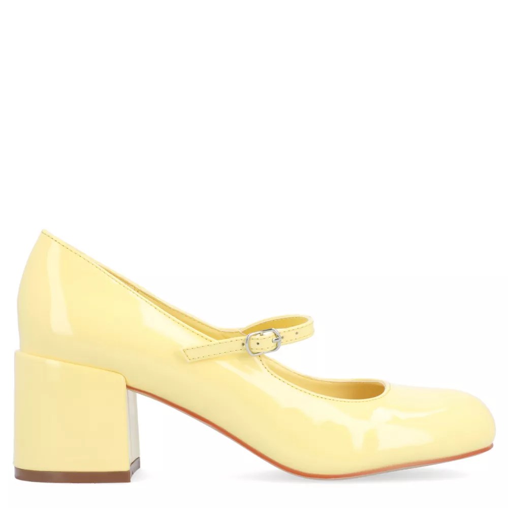 Yellow Journee Collection Womens Okenna Pump Dress Shoes Rack Room