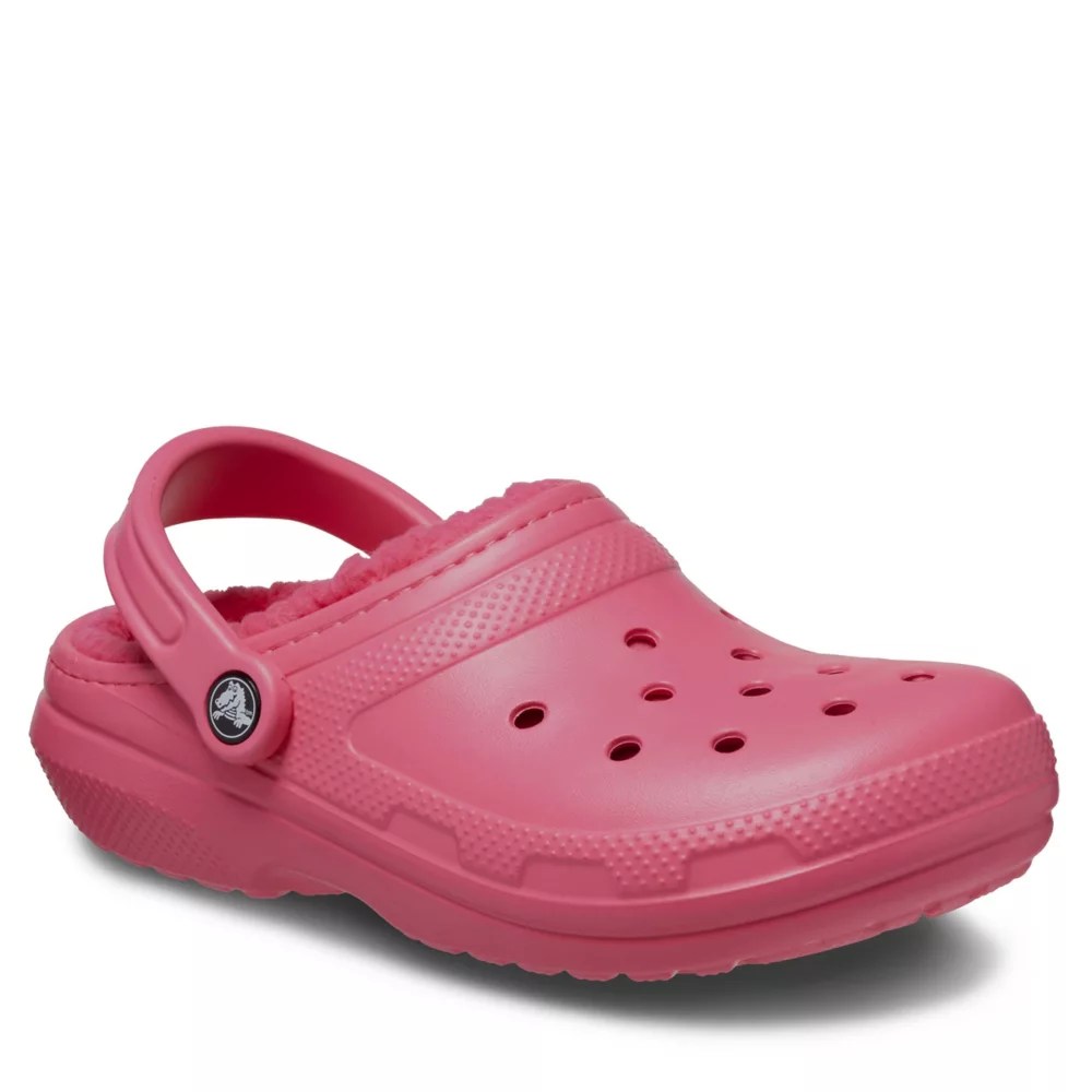 Bright Pink Womens Classic Lined Clog Crocs Rack Room Shoes