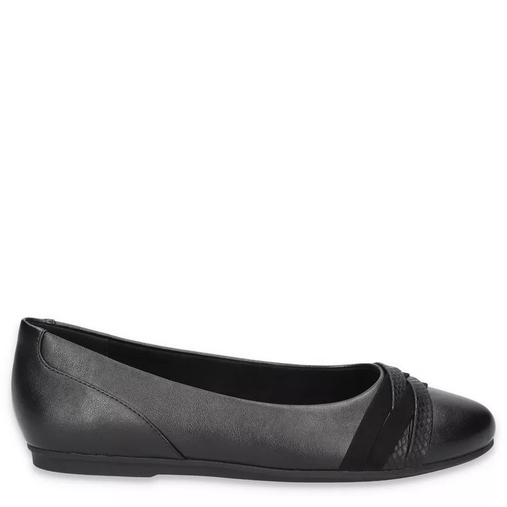 Black Easy Street Womens Kylie Flat Rack Room Shoes