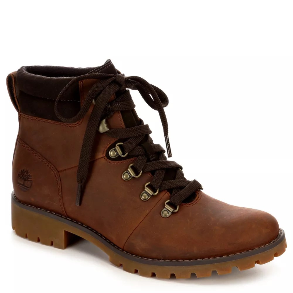 Brown Timberland Womens Ellendale Hiker Laceup Boot Rack Room Shoes