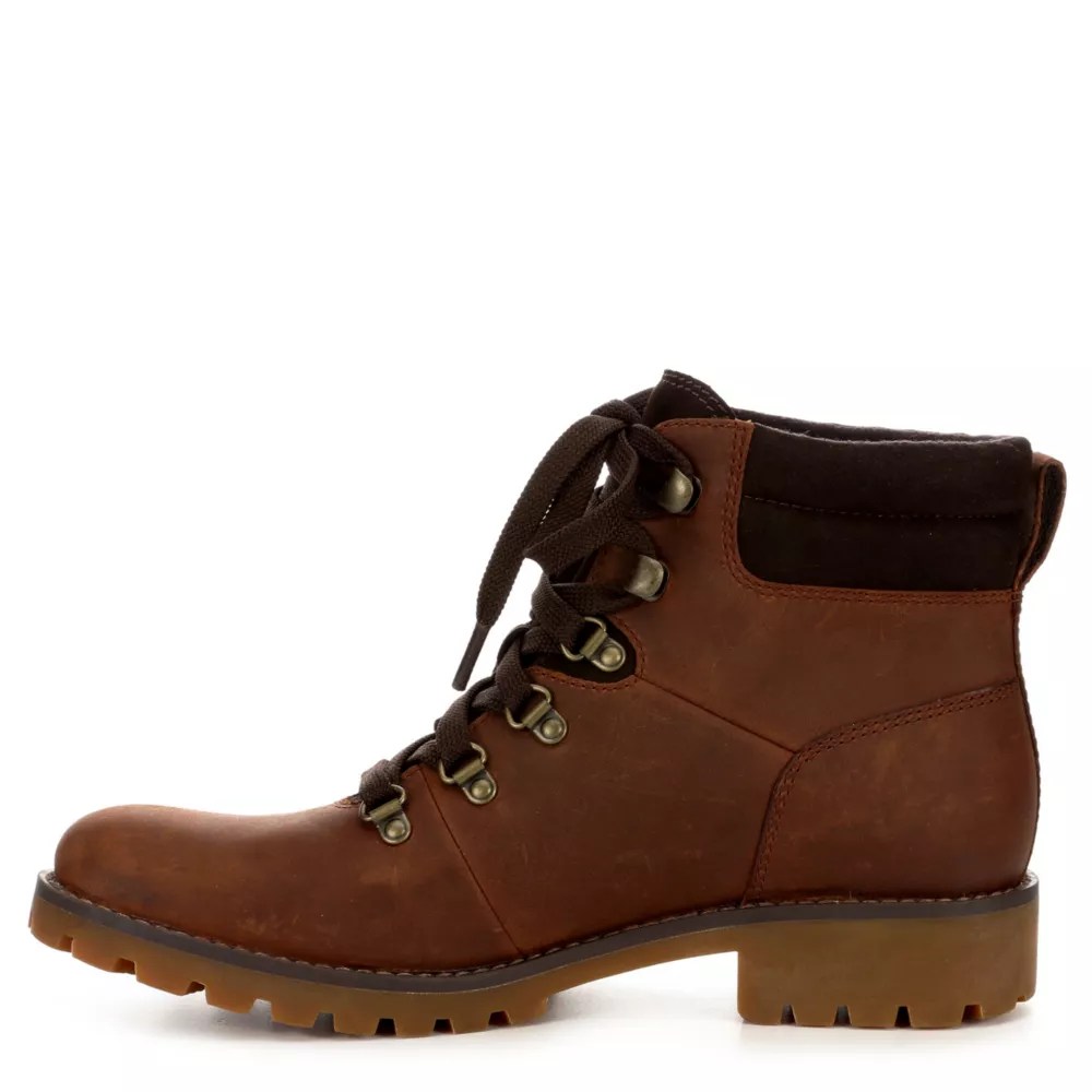 Brown Timberland Womens Ellendale Hiker Laceup Boot Boots Rack